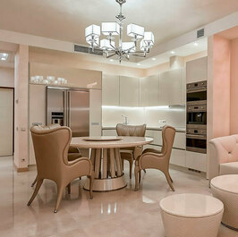 Кухня глянцевая угловая