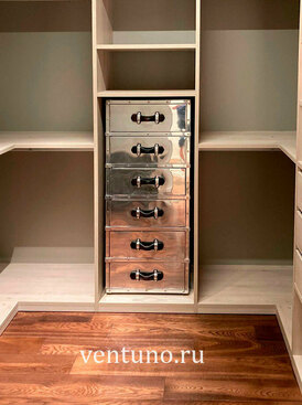 гардеробная П-образная