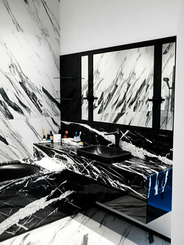 Мебель для ванной черная