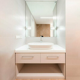 Производим мебель для ванной на заказ по индивидуальным проектам Современная мебель для ванной