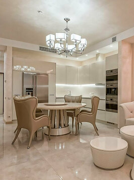 Кухня глянцевая угловая