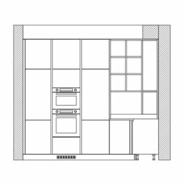 Проект кухни с техникой